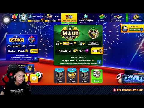 8 Ball Pool Trickshot 2B MAUI VALLEY EPIC 😎