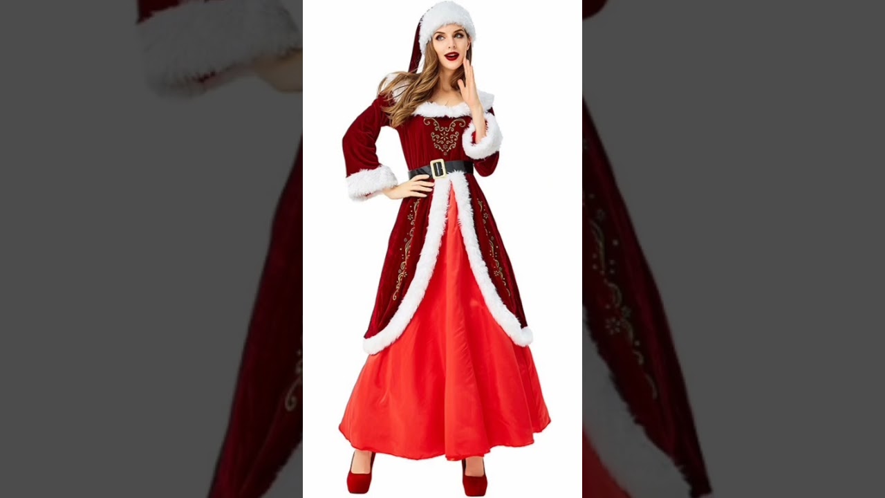 Watch video Top 9 beautiful Santa Claus Costumes for Women's Now Top 9 beautiful Santa Claus Costumes for Women's
