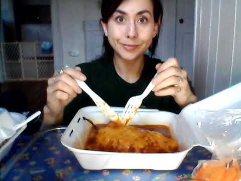 Mexican chili relleno/beef enchilada/refried...