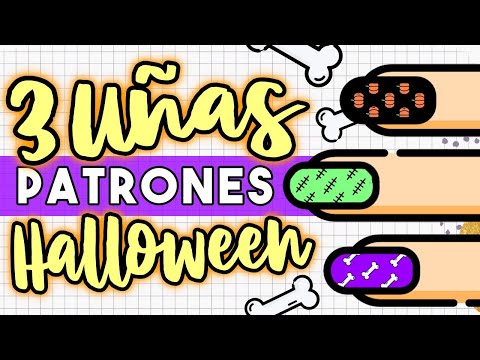 ¡FÁCILES Y VERSÁTILES! 🎃 UÑAS PATRONES HALLOWEEN