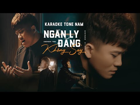 [ Karaoke Tone Nam ] Ngàn Ly Đắng Không Say - Khang Việt | Beat Gốc