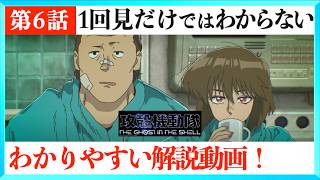 アニメ攻殻機動隊6話をわかりやすく解説する動画！