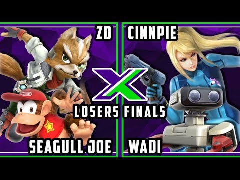 S@X 245 Smash 4 - Cinnpie & WaDi Vs. Seagull Joe & ZD  - Wii U Doubles Losers Finals