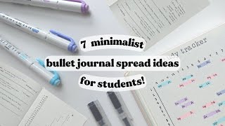 Download lagu 7 minimalist bullet journal spread ideas for stude... mp3