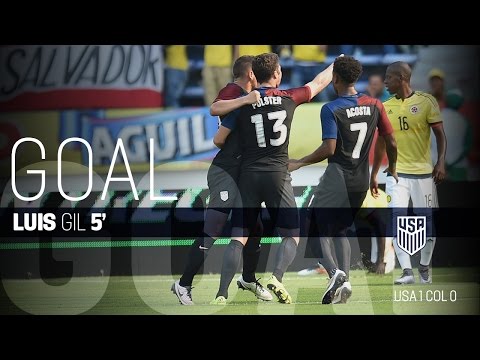 U-23 MNT vs. Colombia: Luis Gil Goal - March 25, 2016