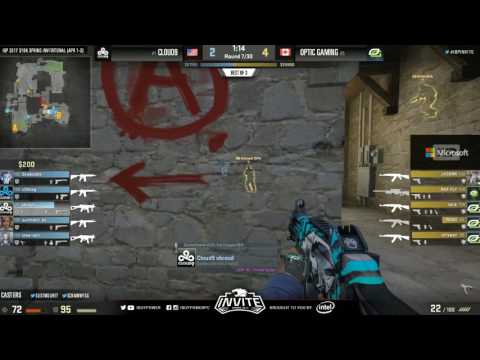 IBP Invite Spring CS:GO 2017 - Optic Gaming vs Cloud9 - Map 1 - FINALS