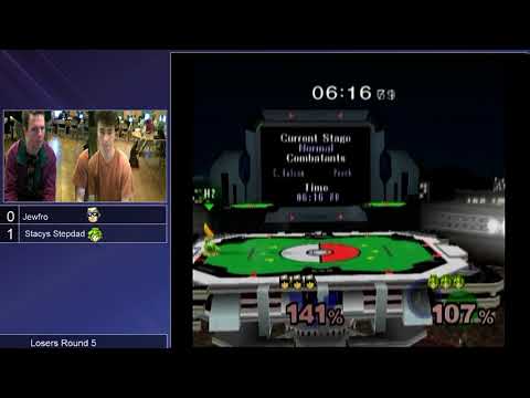MMOM159 SSBM - Stacy's Stepdad (Peach) vs. Jewfro (C. Falcon) - Melee LR5