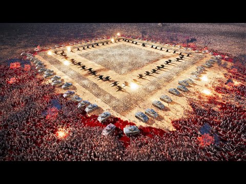Armed Rebels with Tanks & Artillery Vs 2,000,000 ZOMBIES - Ultimate Epic Battle Simulator 2 UEBS 2