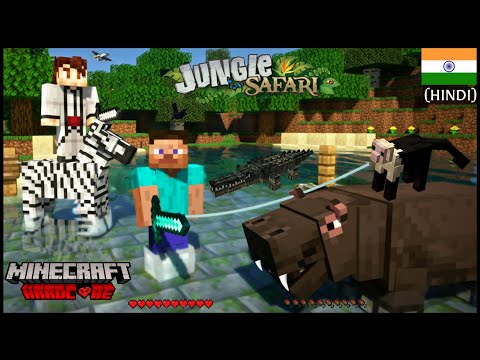 UNBELIEVABLE! Taming a Hippo and Zebra in Minecraft! 😱