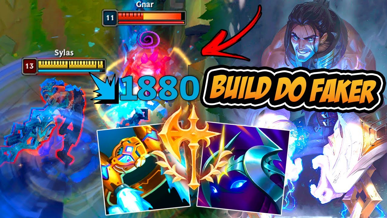 SYLAS BUILD DO FAKER FICA IMORTAL E COM DANO SURREAL - LEAGUE OF LEGENDS