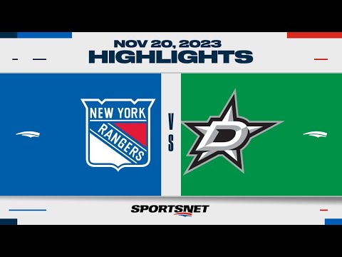NHL Highlights | Rangers vs. Stars - November 20, 2023
