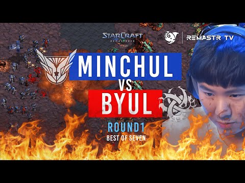 STARCRAFT FASTEST COREANO GOSU MINCHUL vs BYUL ROUND 1 y 2