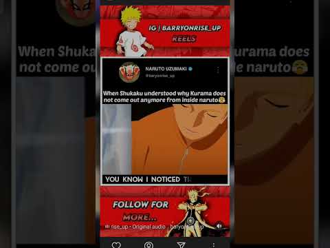 shukaku one tails vs Kurama nine tails when shukaku realize why Kurama doesn't come out of naruto