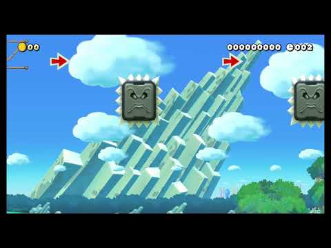 Mario Maker 2 - Thwomp Speedrun (20 sec)