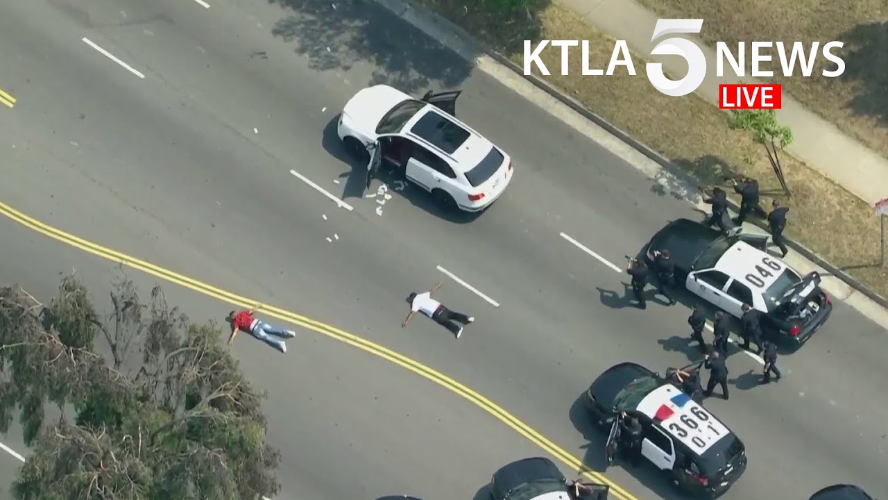 Shooting suspect in custody after police pursuit in Mid-Wilshire area of Los Angeles