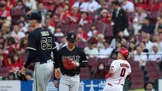 身長差50cm対決！NPB最長身213cmジェリー vs 163cm勝田の激闘