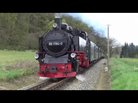 [Rügensche Kleinbahn] Narrow Gauge Steam Train in Rügen Island