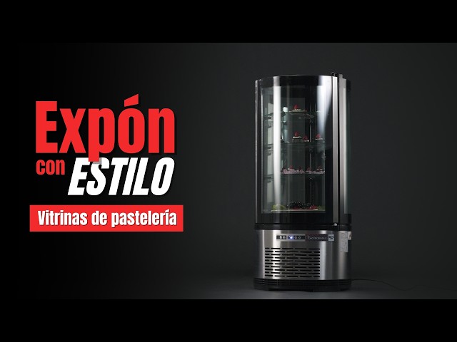 Vídeo relacionado con METRO Professional Vitrina expositora GRV1100, acero inoxidable/vidrio, 48x48x103 cm, 100L, enfr. por ventilación, 210 W, panel digital, negro/plata