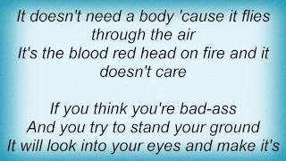 Black Light Burns - Blood Red Head On Fire Lyrics