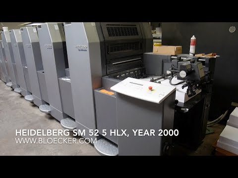 Heidelberg Speedmaster 52 5 HLX, year 2000