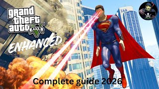 Superman Mod Installation in GTA 5 Enhanced 2026 at Grand Theft Auto V ...