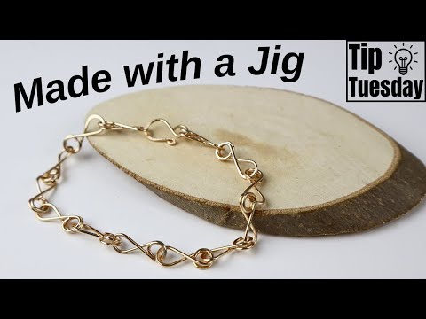 Easy Beginner Chain Bracelet Artistic Wire Deluxe Jig Kit Tutorial