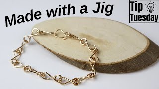 Easy Beginner Chain Bracelet Artistic Wire Deluxe Jig Kit Tutorial