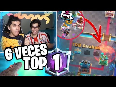 ANABAN 6 VECES TOP 1😱 EN MI CASA🏠⚠️! POMPEYO SERGIO RAMOS SIMIO CONVENCION CLASH ROYALE