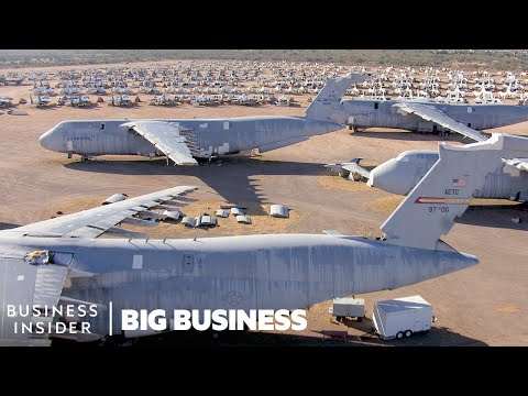 How The World’s Largest Airplane Boneyard Stores 3,100 Aircraft | Big Business