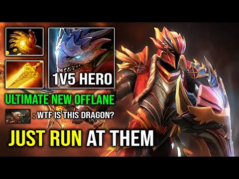 How to Offlane DK in 7.32e Like a Pro with 1st Item Midas + Radiance EZ Just Run At Enemy Dota 2