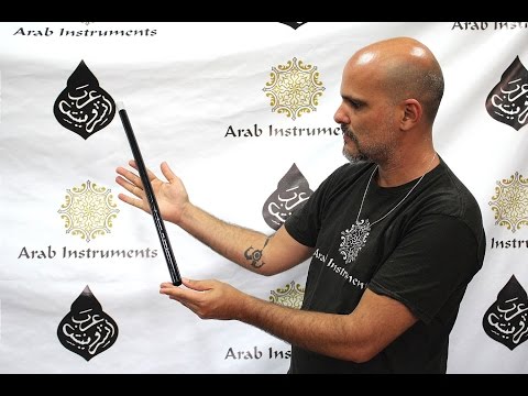 Our Black Metal Arabic Plastic Ney - Tuning Supurde, Re bayat