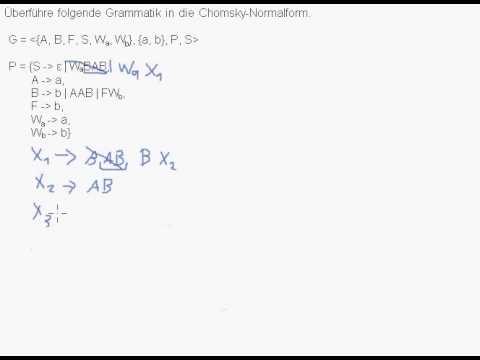 CFG zu Chomsky-Normalform - Alg 1 Schritt 5 - binarisieren
