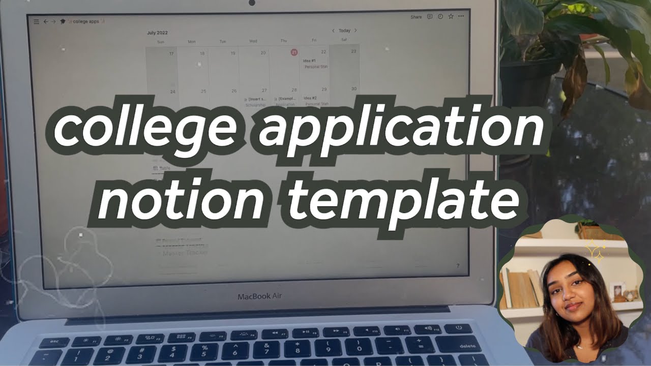 The Ultimate Notion Template for College Applications: research colleges and meet deadlines