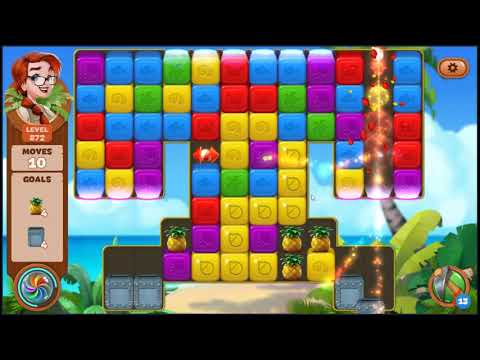 Lost Island Blast Adventure Level 872 - NO BOOSTERS 🏝️ | SKILLGAMING ✔️