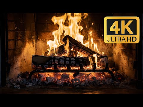 🔥 Live 12H Fireplace 4K | Cozy Crackling Fire Sounds for Relax, Sleep & Study (No Music)