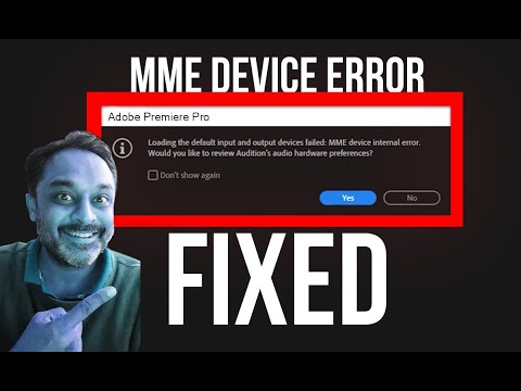 MME Device Internal Error Fix - Adobe Premiere Pro and Audition