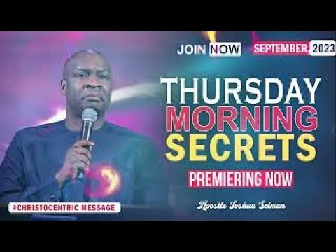 Apostle Joshua Selman Commanding Your Morning SECRETS,  SEPTEMBER 2023