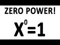 Why do numbers to the power of 0 equal 1?