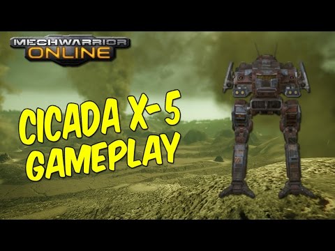 MechWarrior Online - Cicada X5 on Caustic Valley gameplay