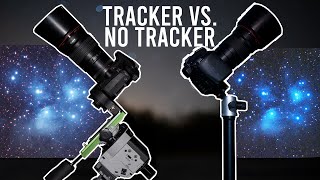 Tracker vs. No Tracker for ASTROPHOTOGRAPHY (Shooting the Pleiades)