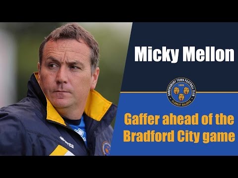 Micky Mellon ahead of the Bradford game - Town TV