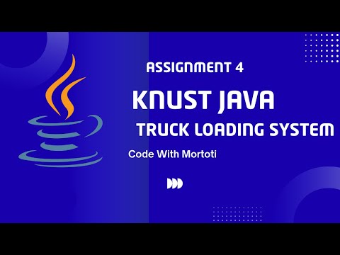 Java Assignment Delivery Truck Loading System With While Loop Knust Java Code With Mortoti