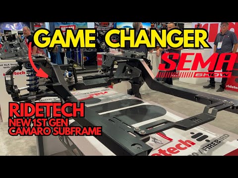 Ridetech unveiled their new subframe for 67-69 Camaros at sema 2024.