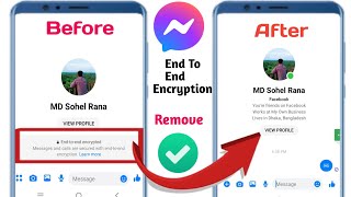 How To Turn Off End To End Encryption In Messenger 2024 I Remove End T