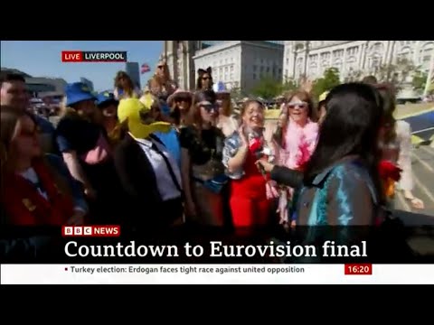 BBC news : The Eurovision Song Contest countdown the atmosphere electric