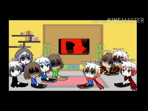 dust sans and his friend reacts to insanity sans vs dust sans (gacha life)