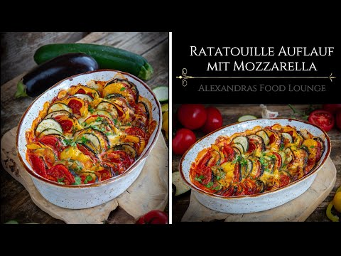 Ratatouille Auflauf mit Mozzarella/ Low Carb Rezept/ Rezepte zum abnehmen. So einfach und lecker!
