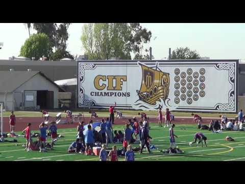 FSB 200m Heat 2 at Marina HS 4-5-17 - Los Alamitos Boys