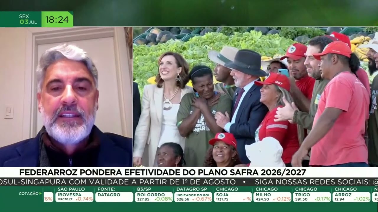 Federarroz pondera efetividade do Plano Safra 2026/2027