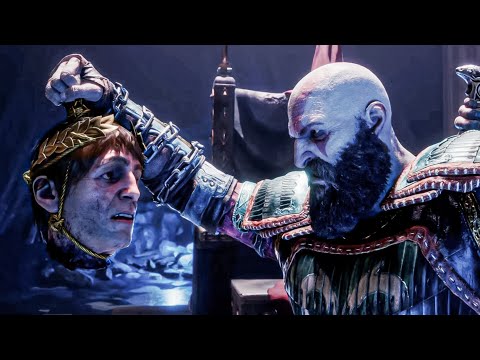 Kratos Explains Why He Ripped Off Helios Head Scene - God Of War Ragnarok Valhalla DLC (PS5) 2023